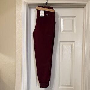 Figs NWT  burgundy Jogger Pants